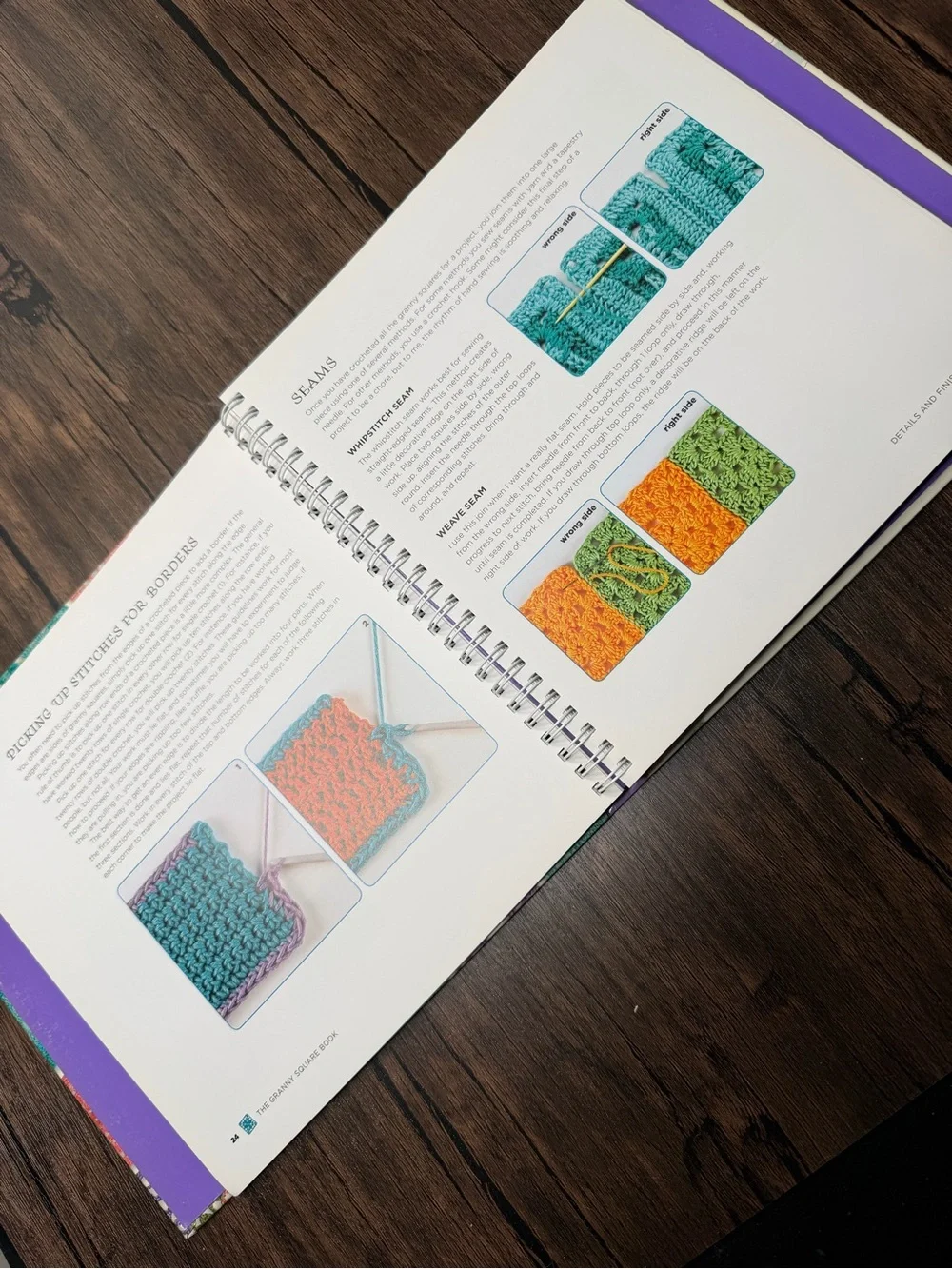 The Granny Square Book by Margaret Hubert - Colorful Crochet Motifs